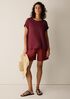 Organic Linen Jersey Crew Neck Tee
