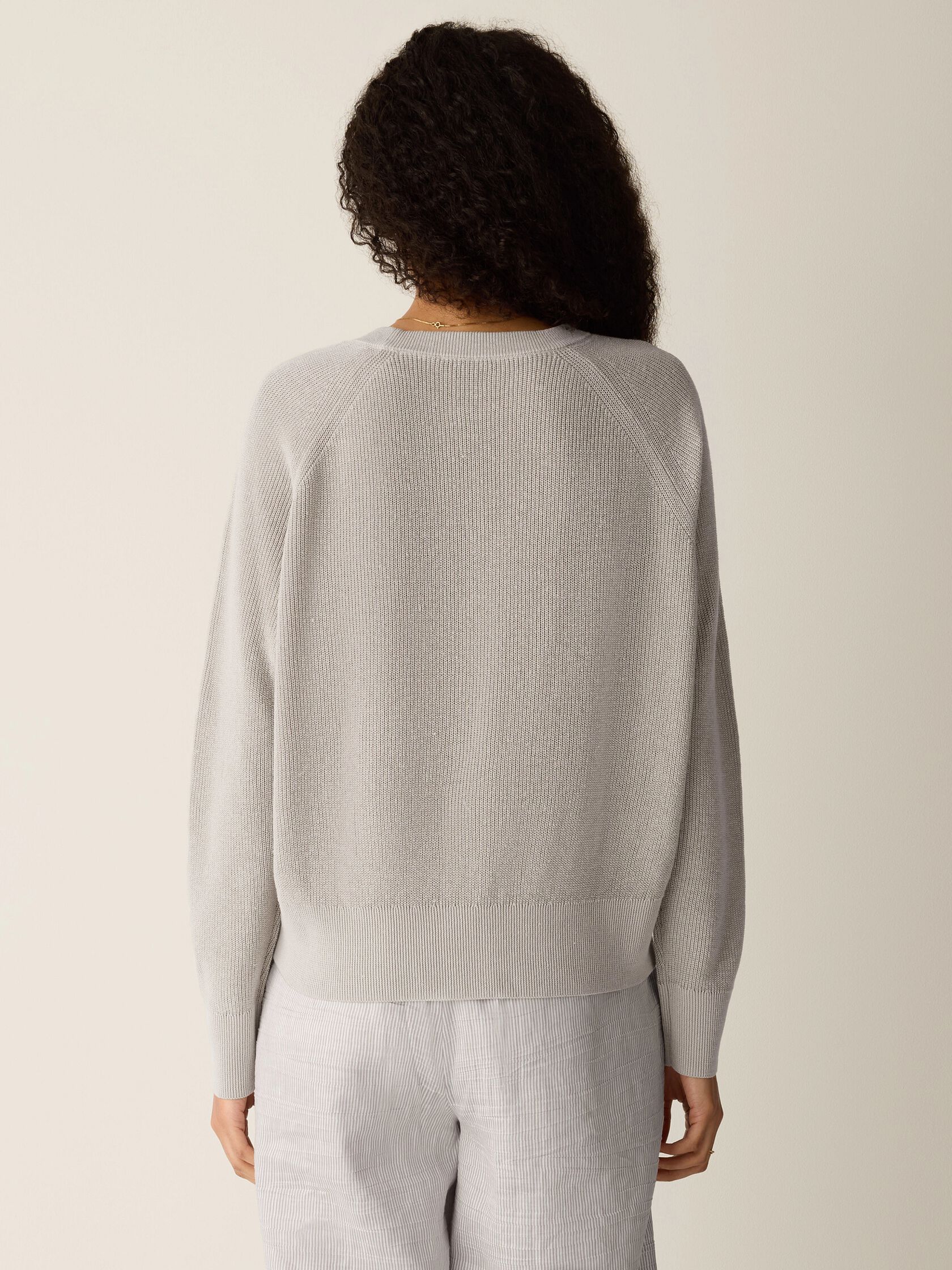 Organic Linen Cotton Wedge Sweater