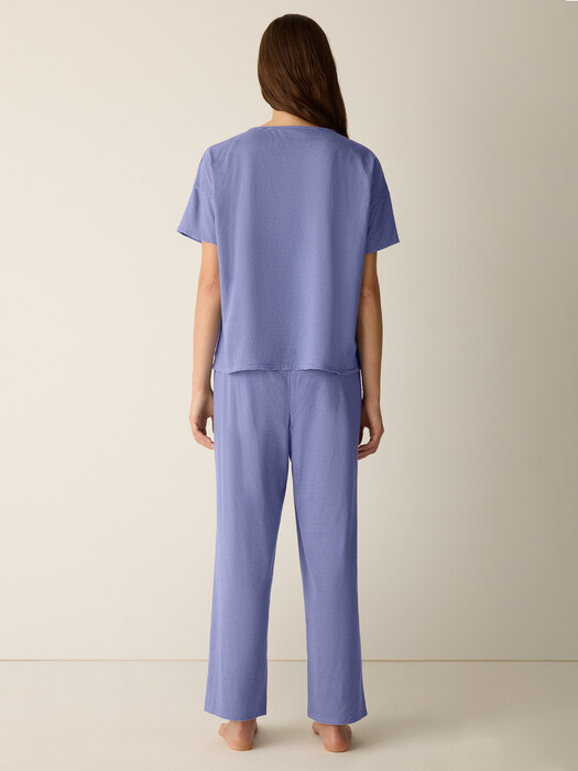 Mini Stripe Organic Cotton Jersey Sleep Set