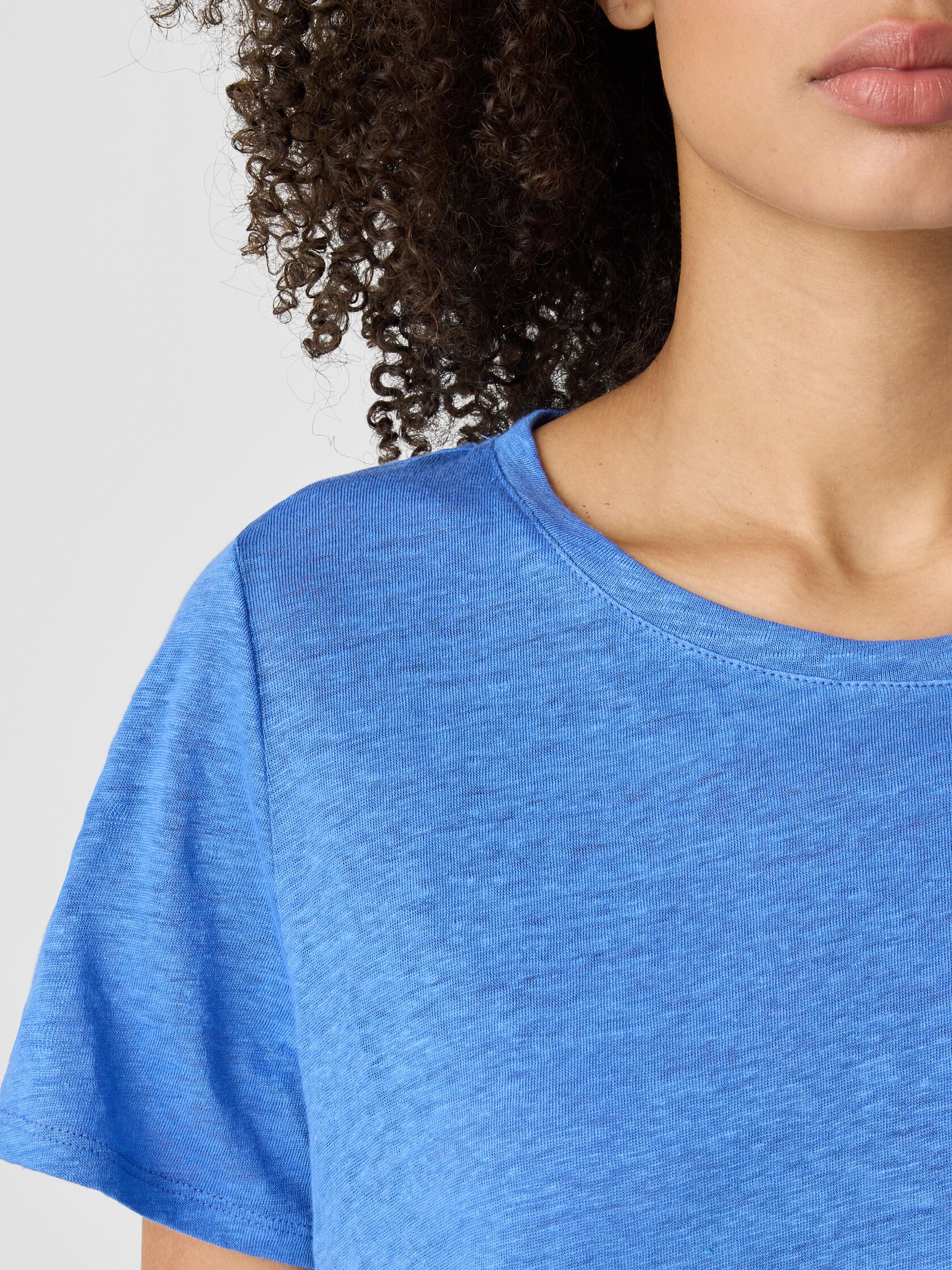 Organic Linen Jersey Crew Neck Tee