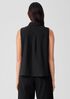 Washed Organic Cotton Poplin Sleeveless Shirt