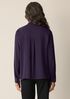 Silk Georgette Crepe Band Collar Top