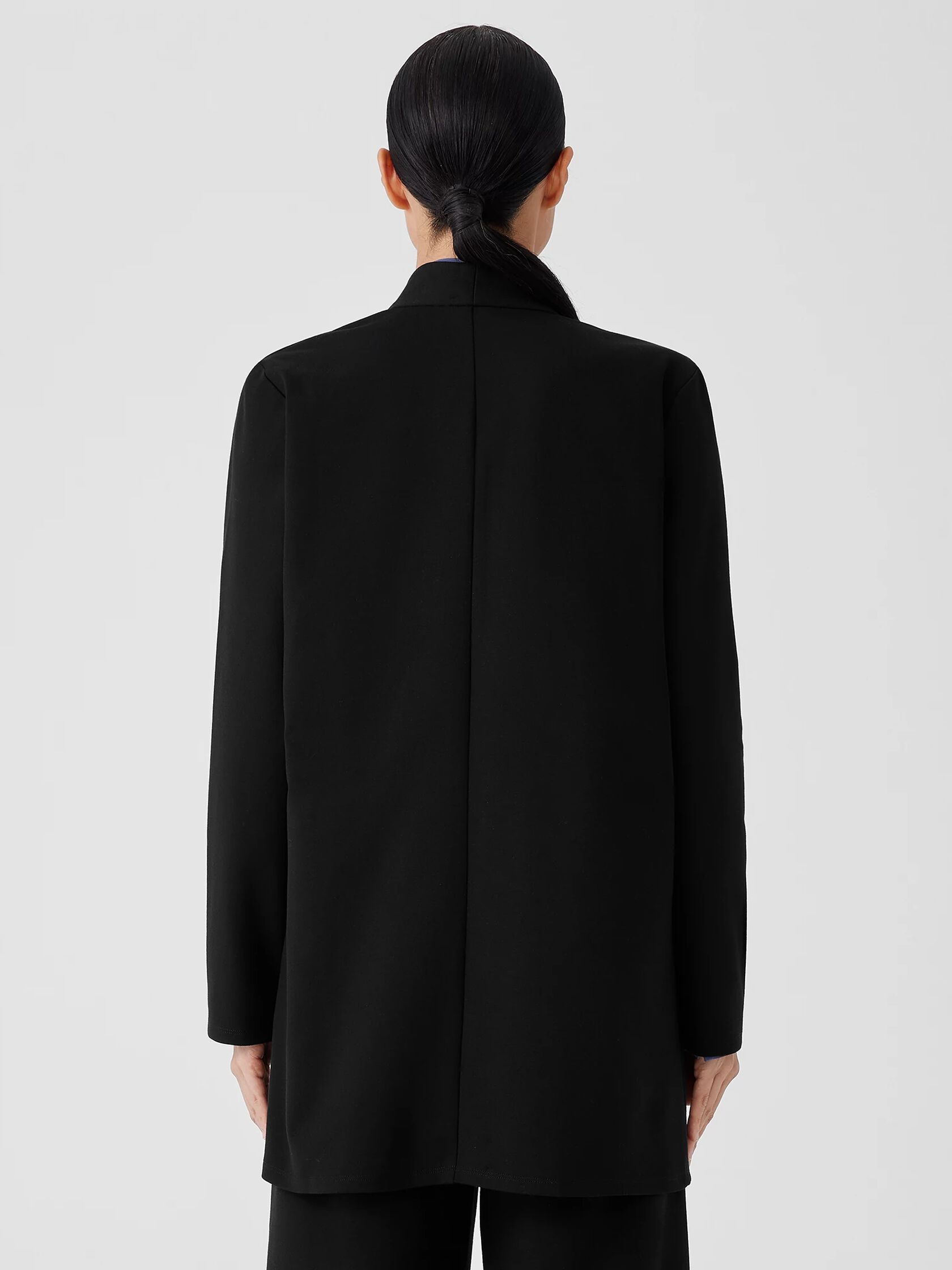Washable Flex Ponte High Collar Jacket