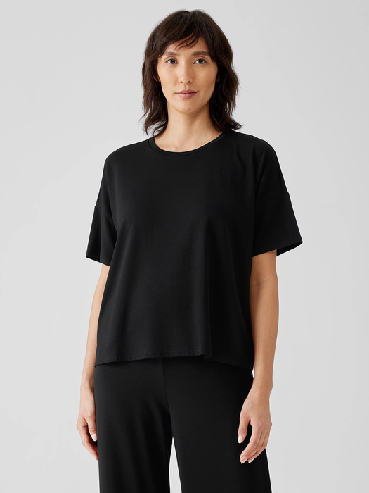 Stretch Jersey Knit Box-Top