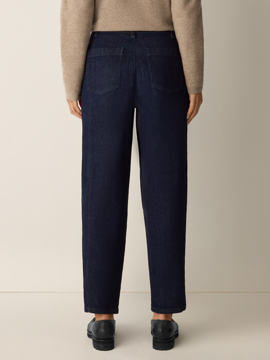Cotton Stretch Denim Lantern Jean