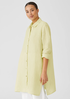 Garment-Dyed Organic Handkerchief Linen Long Shirt