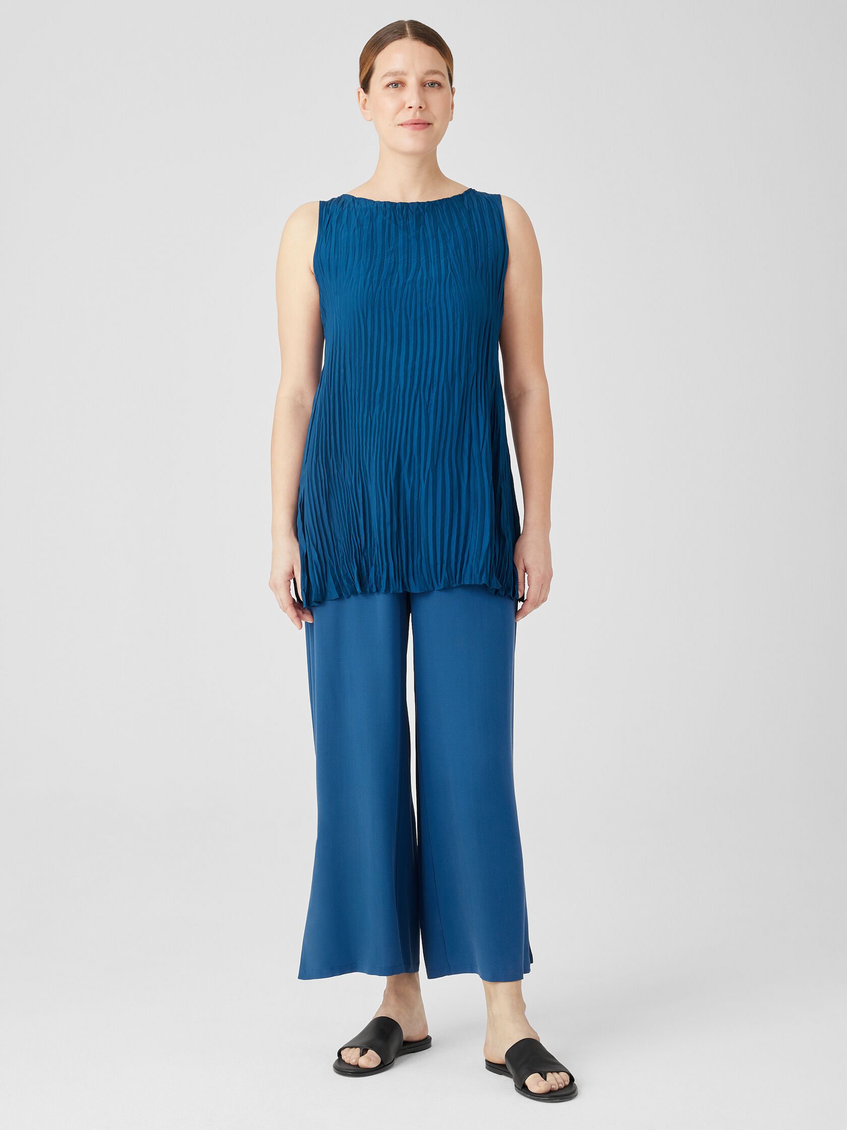 Silk Georgette Crepe Pant with Slits