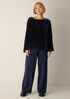 Washable Flex Ponte High Waisted Wide-Leg Pant