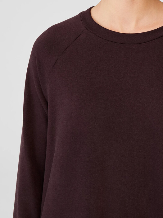 Cozy Brushed Terry Raglan-Sleeve Top
