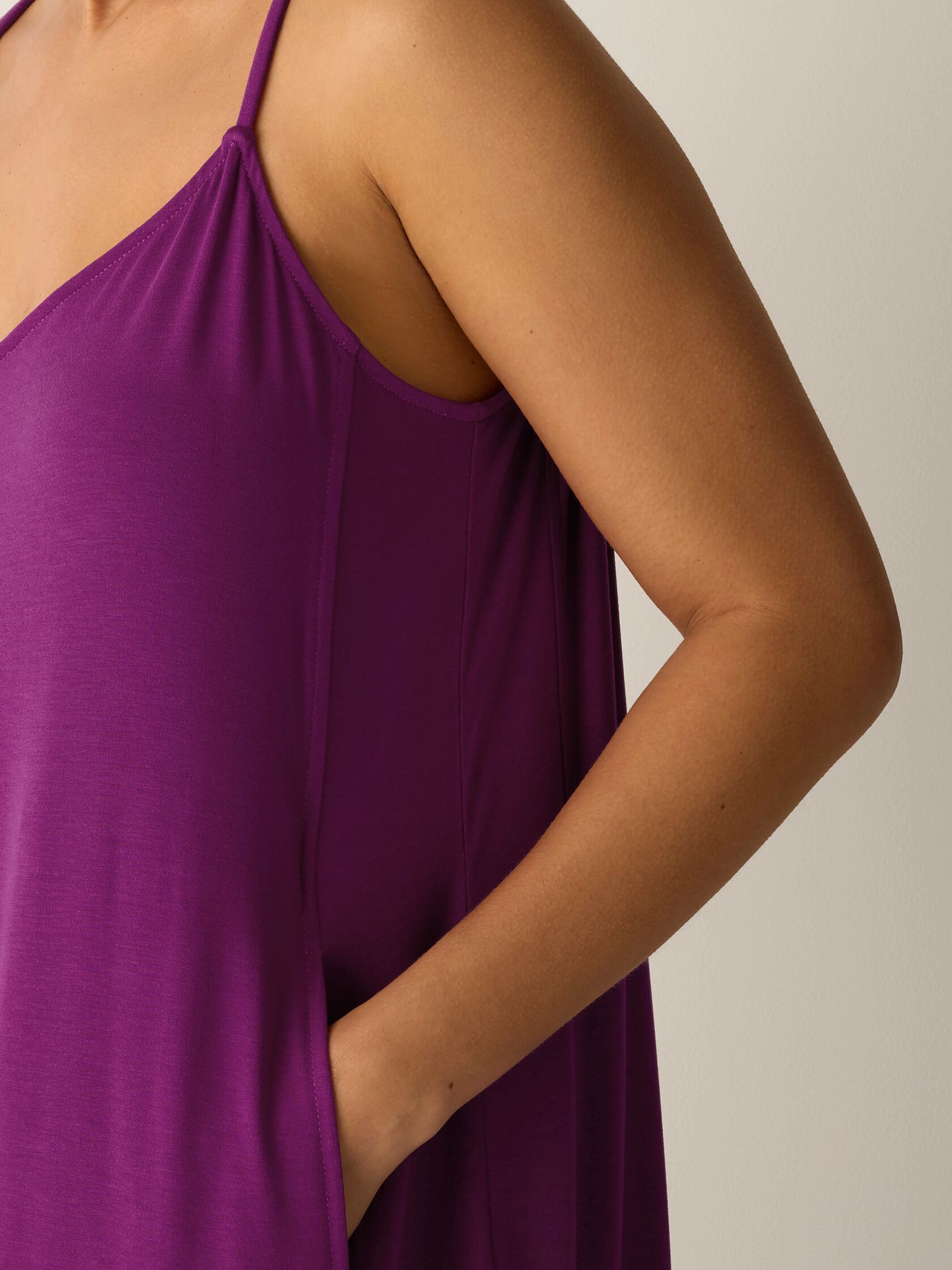 Fine Jersey Lantern Dress