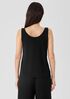 Stretch Silk Jersey Scoop Neck Tank