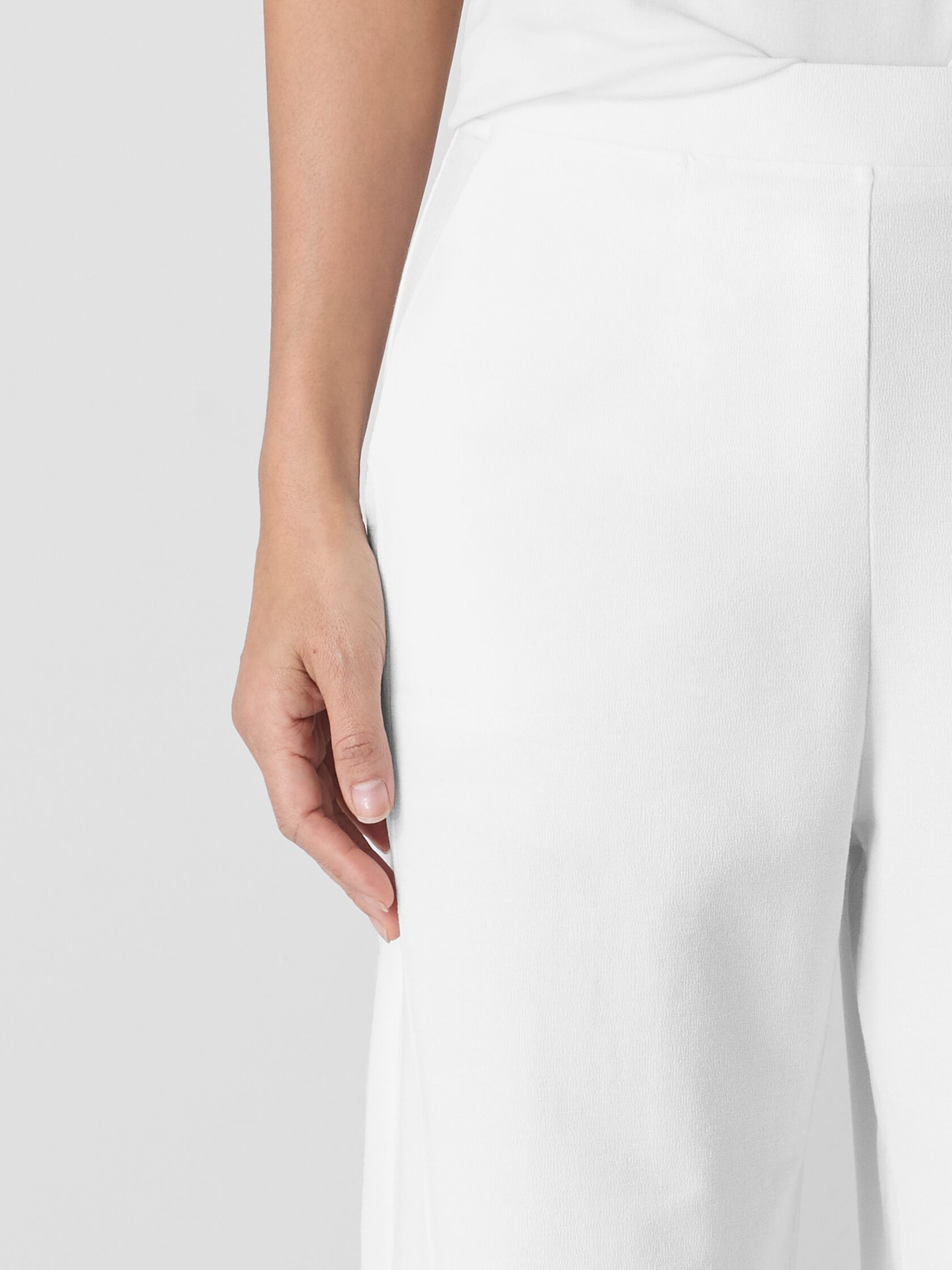 Washable Stretch Crepe Lantern Pant