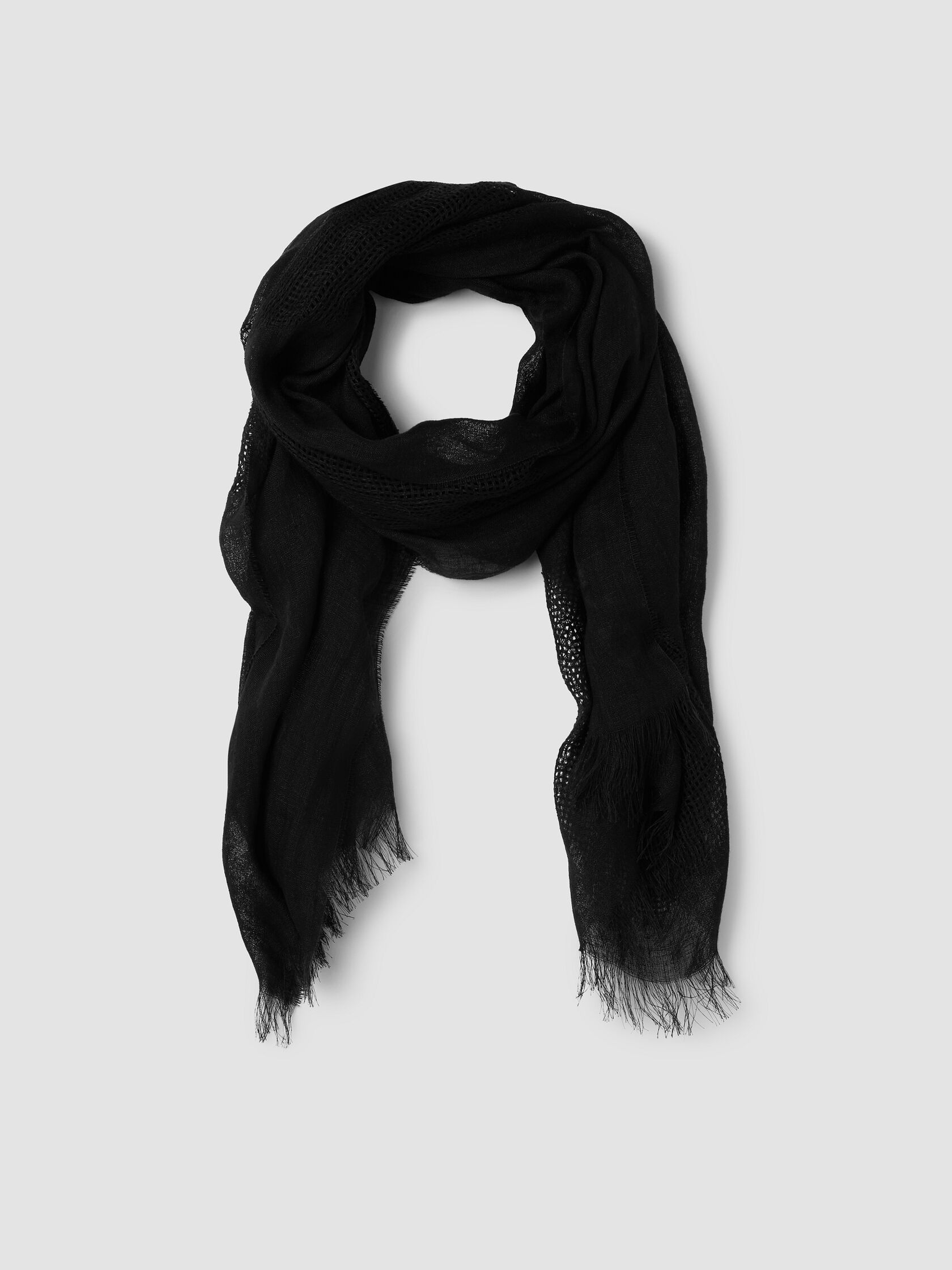 Organic Linen Circles Scarf