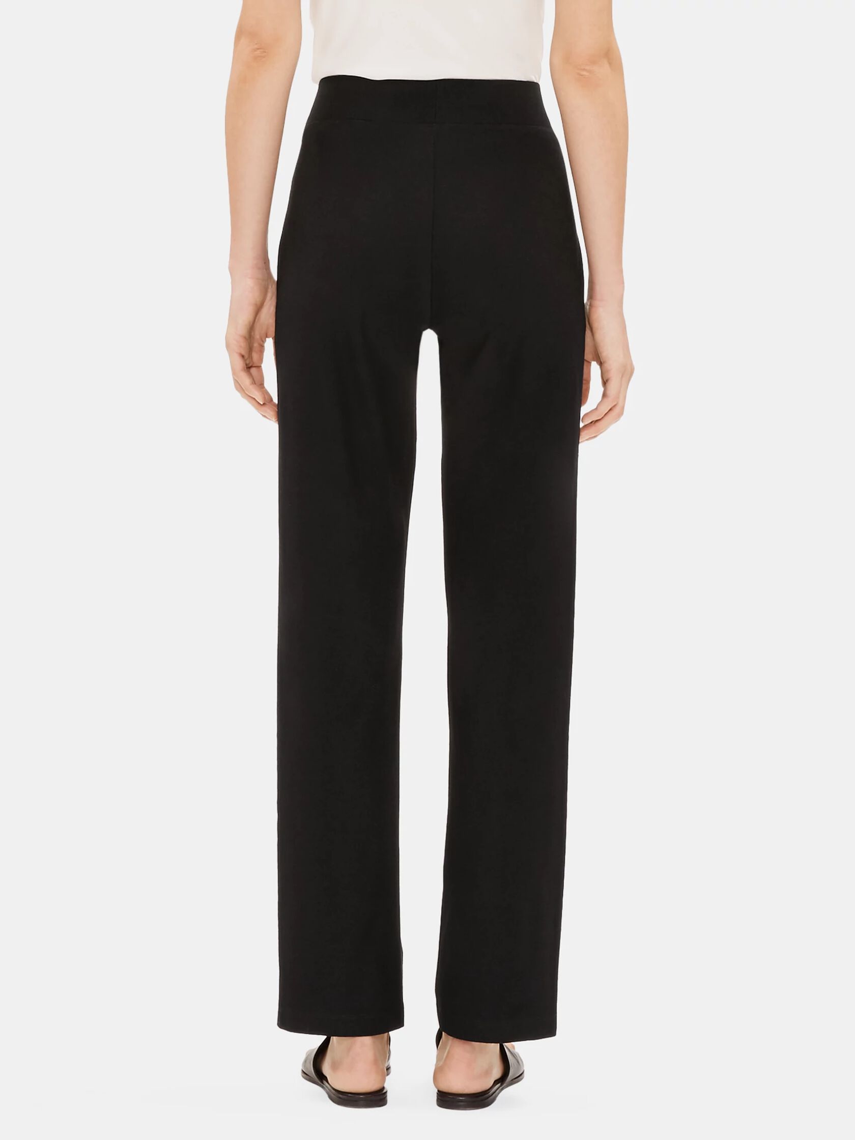 System Washable Stretch Crepe Straight Pant