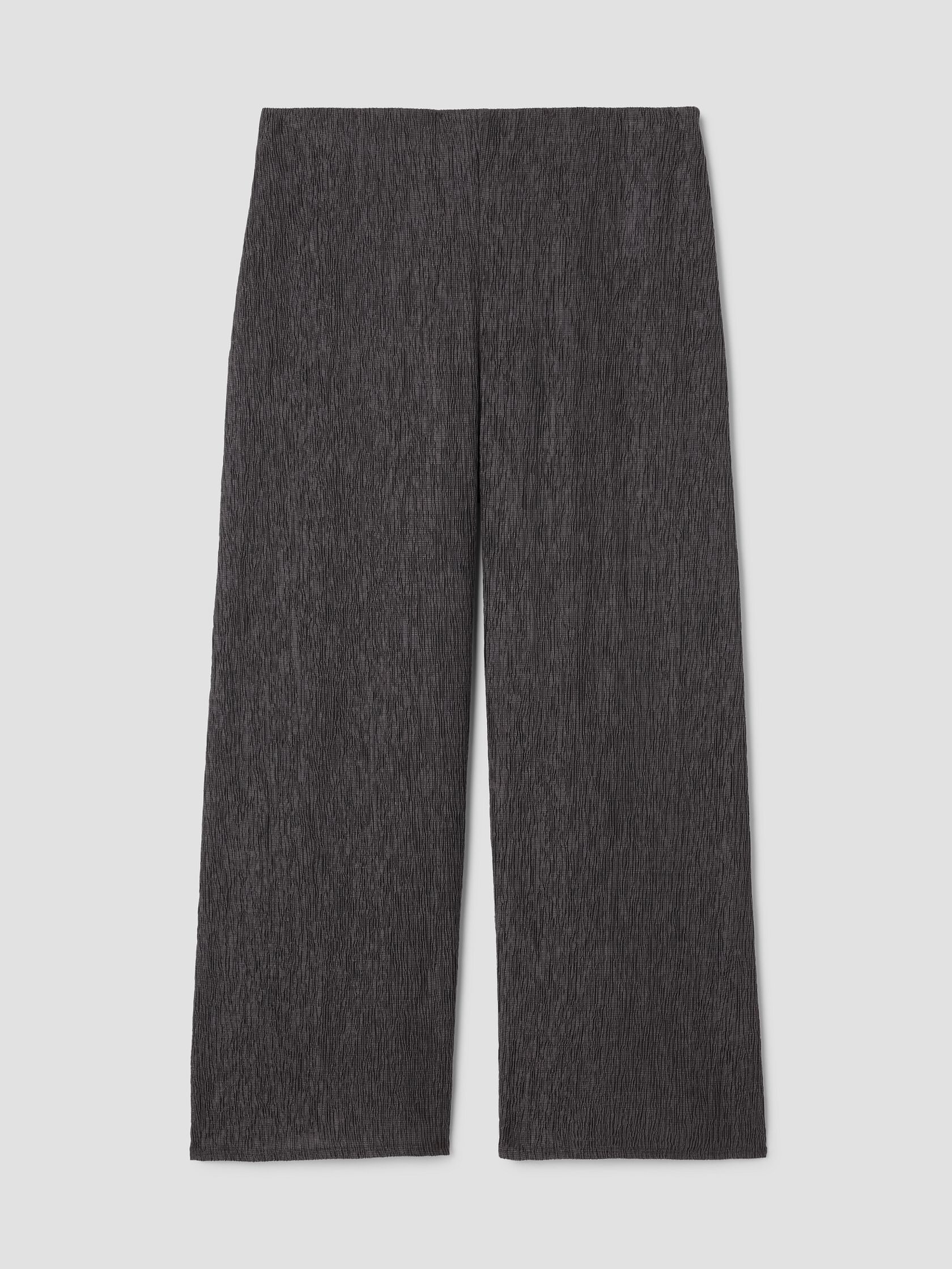 Woven Pliss&eacute; Wide-Leg Pant