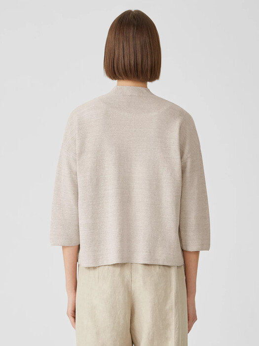 Organic Linen Cotton Seed Cardigan