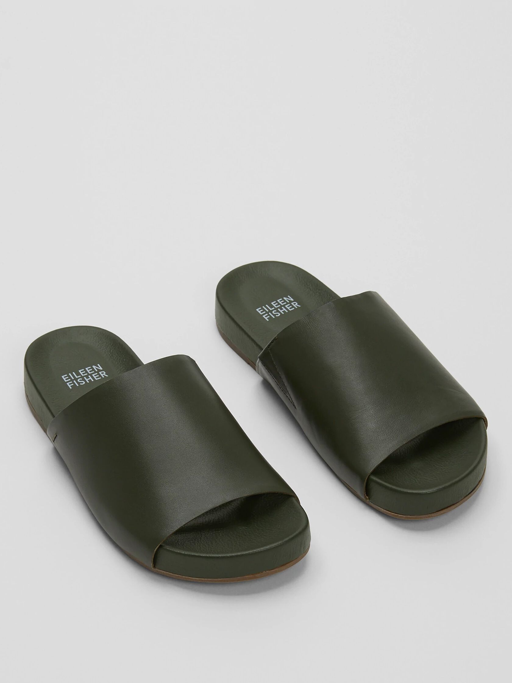 Mask Nappa Leather Slide Sandal