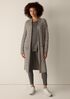 Peruvian Cotton Boucle Fluff Long Cardigan