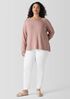 Peruvian Cotton Blend Crew Neck Top