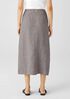 Washed Organic Linen Delave Wrap Skirt
