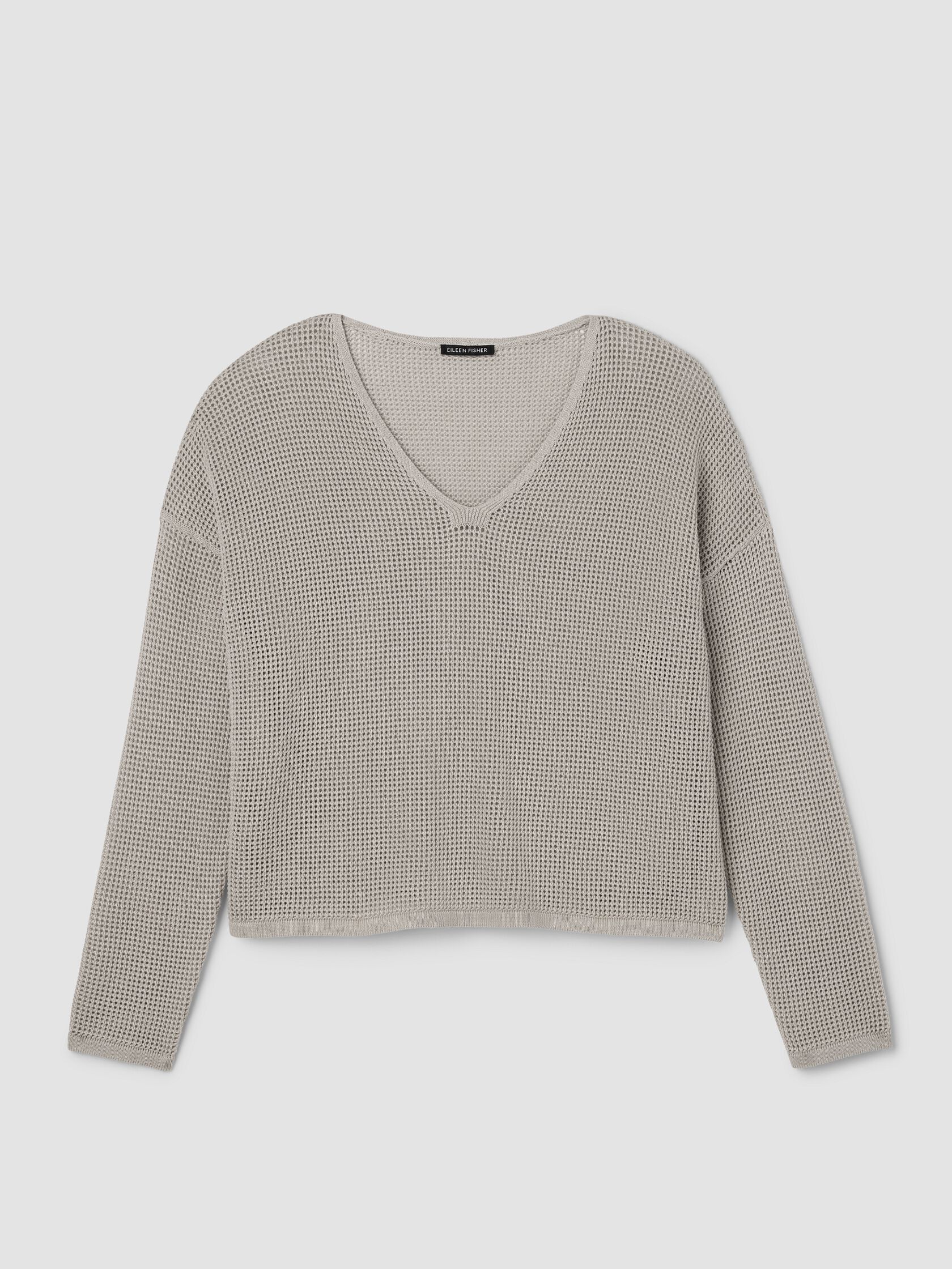 Organic Linen Cotton V-Neck Box-Top