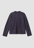 Boiled Wool Jersey Mandarin Collar Shirt Jacket