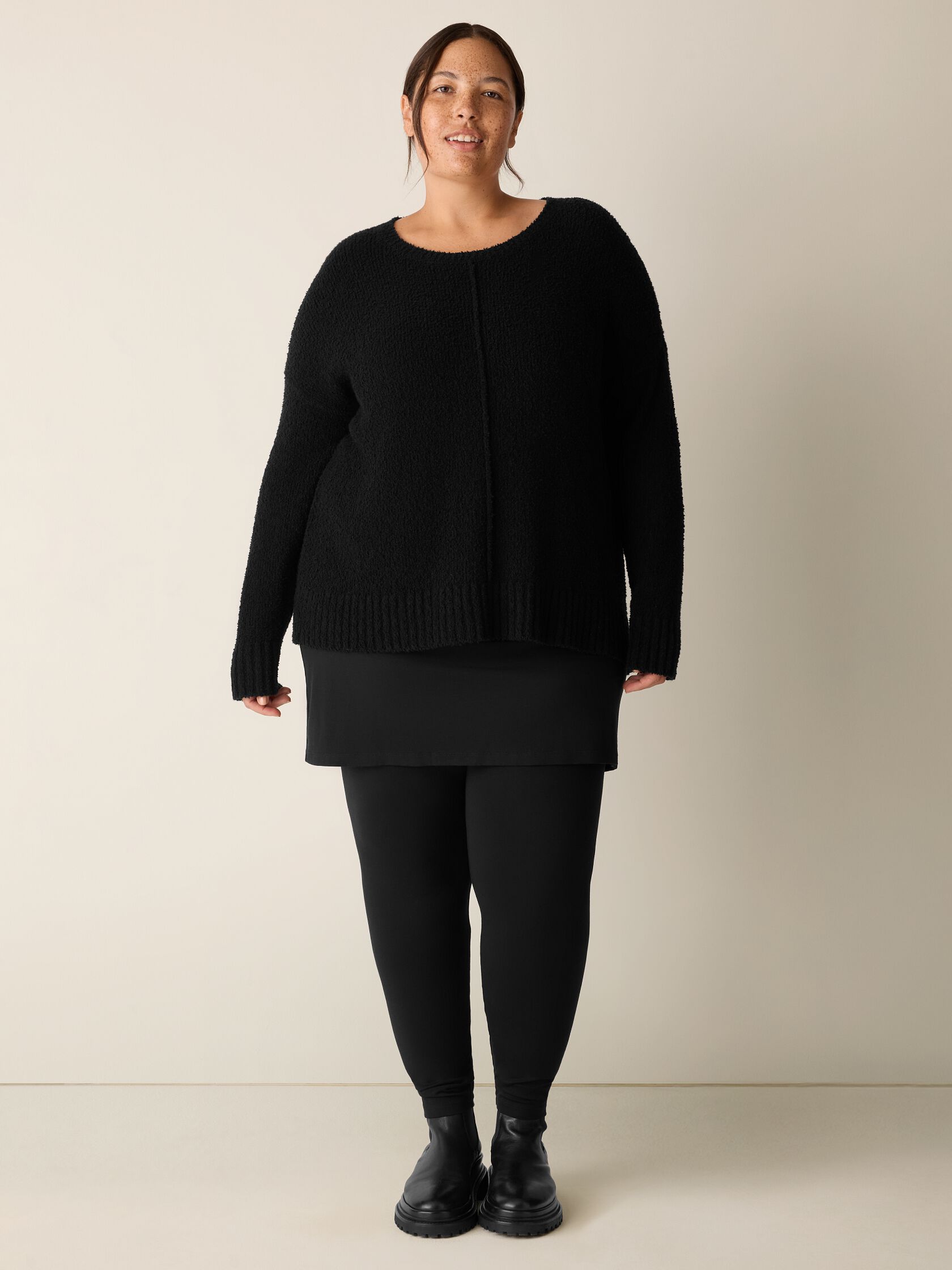 Stretch Jersey Knit Skirted Legging