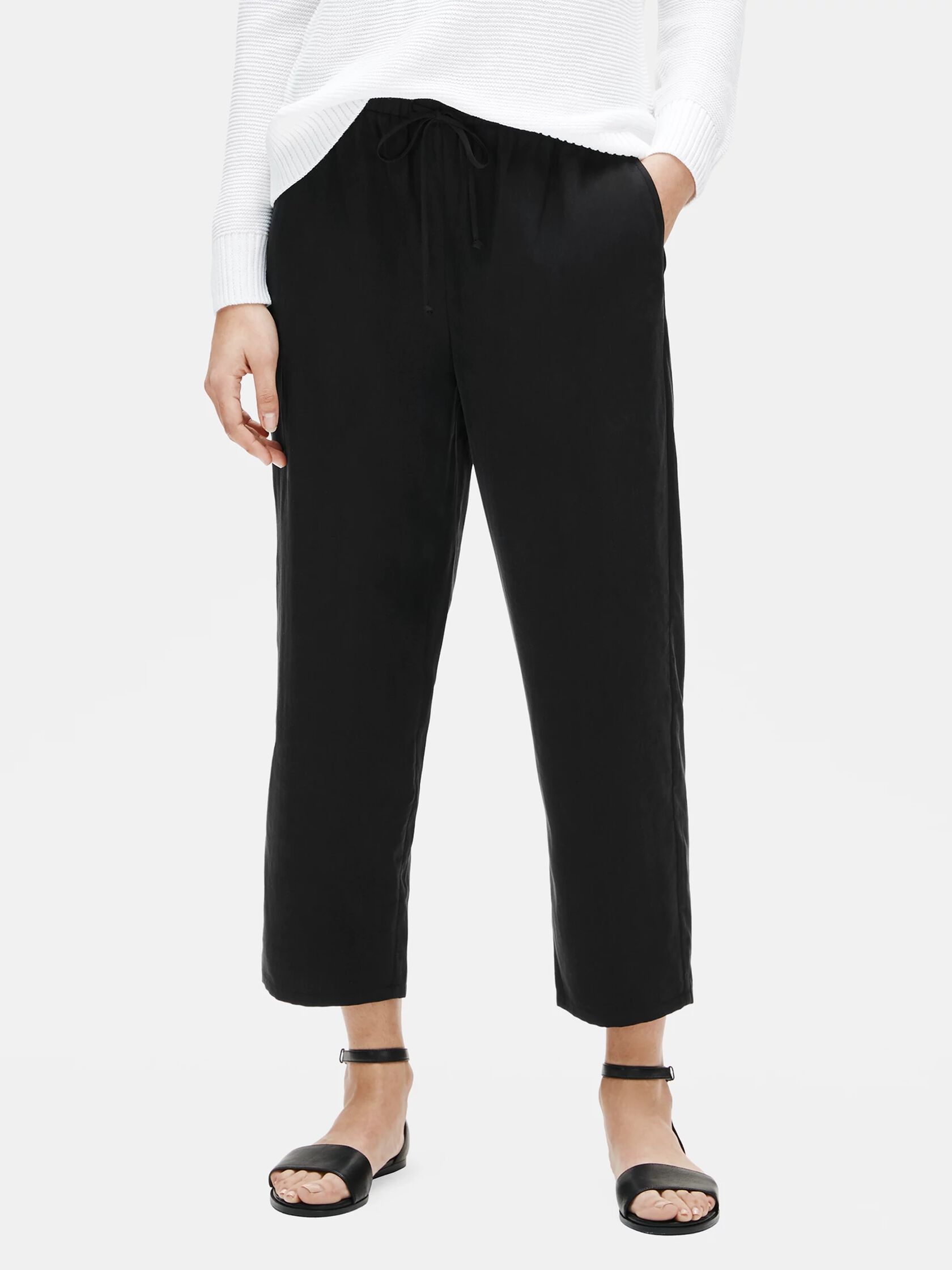 Sandwashed Tencel Slouchy Pant