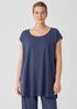 Organic Cotton Interlock Scoop Neck Sleep Tee