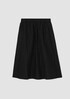 Smooth Silk Quilted A-Line Skirt