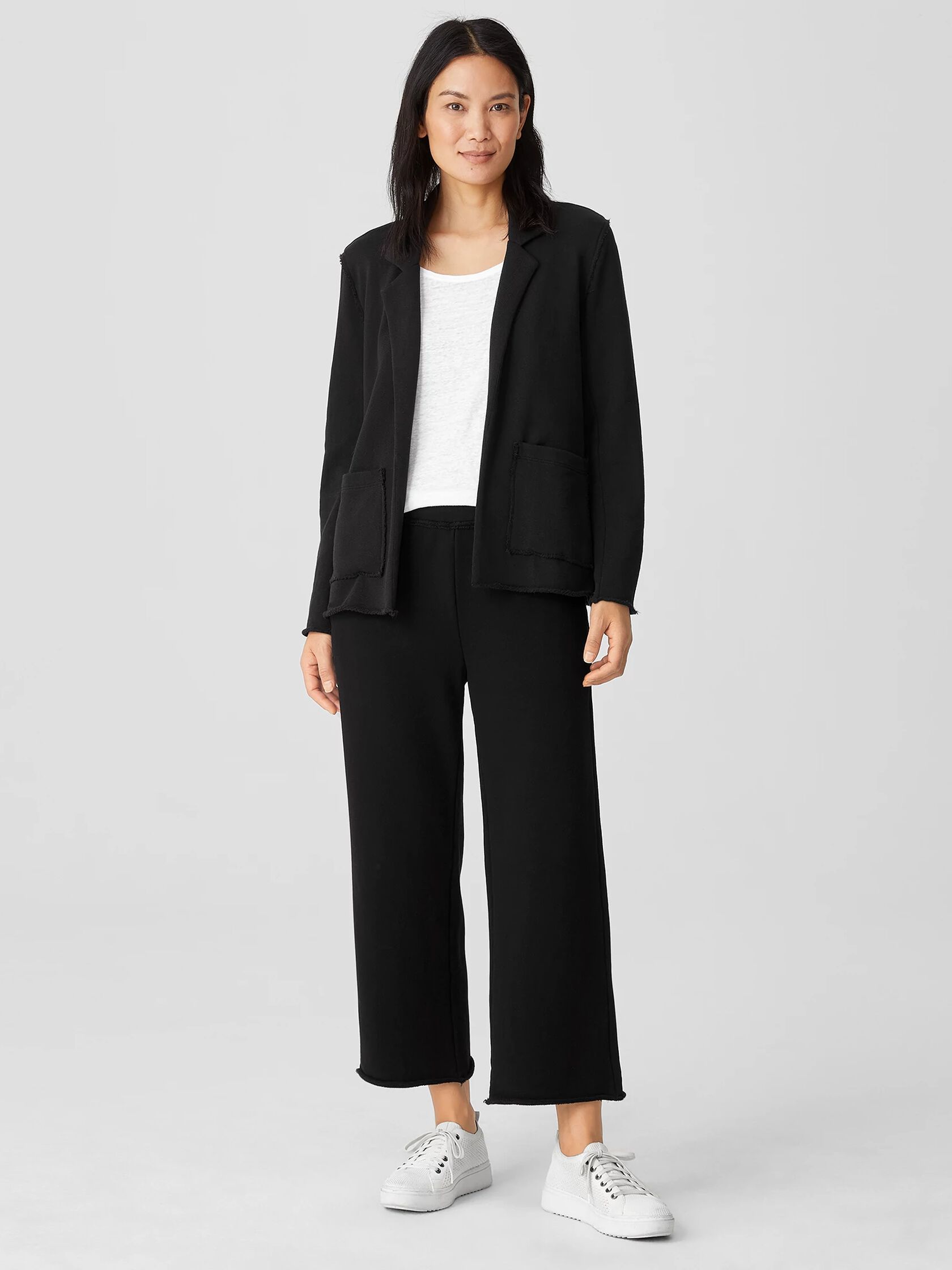 Lightweight Organic Cotton Terry Blazer