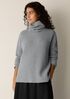 Recycled Wool Cashmere Turtleneck Top