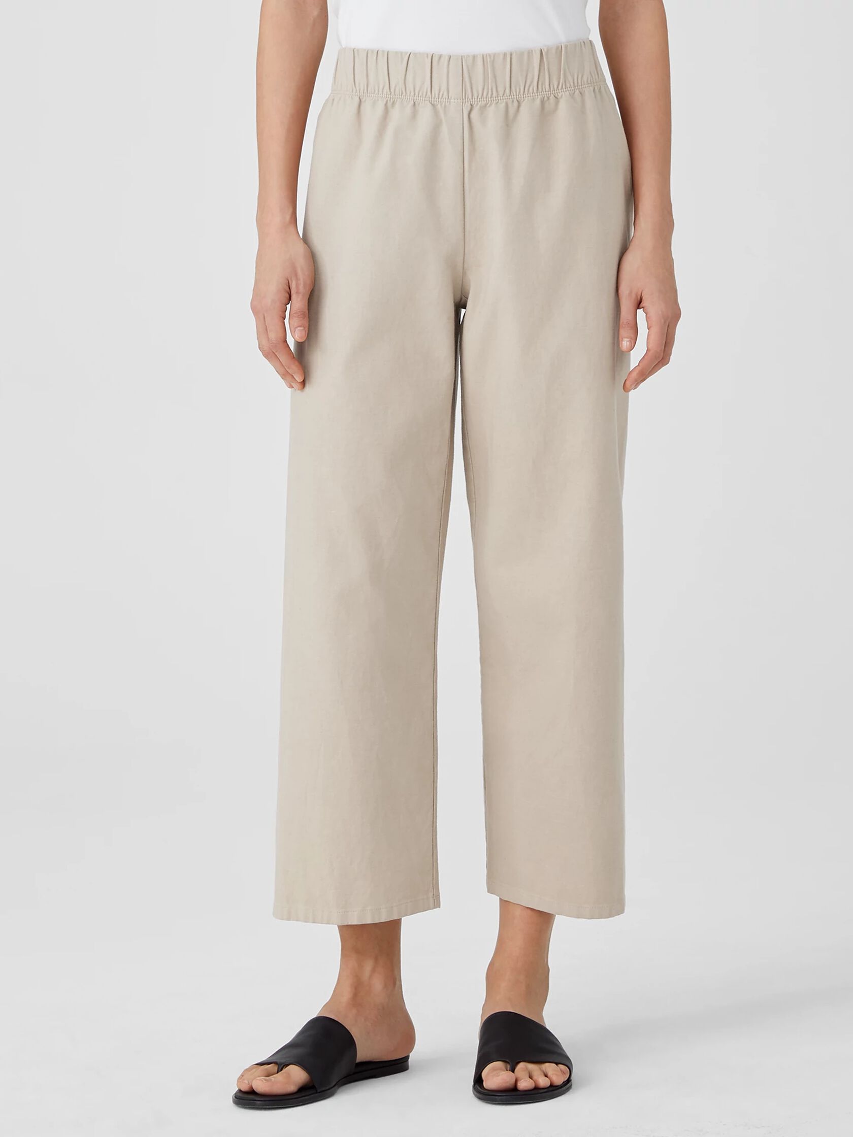 Cotton Hemp Straight Pant