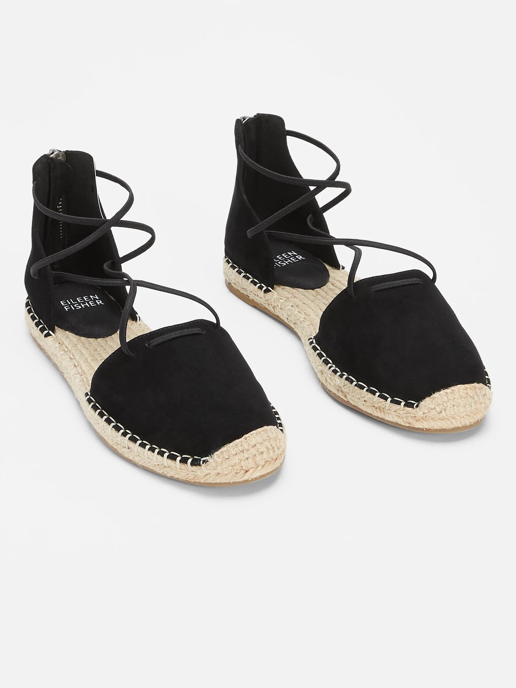 Lace Leather Espadrille