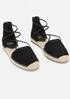 Lace Leather Espadrille