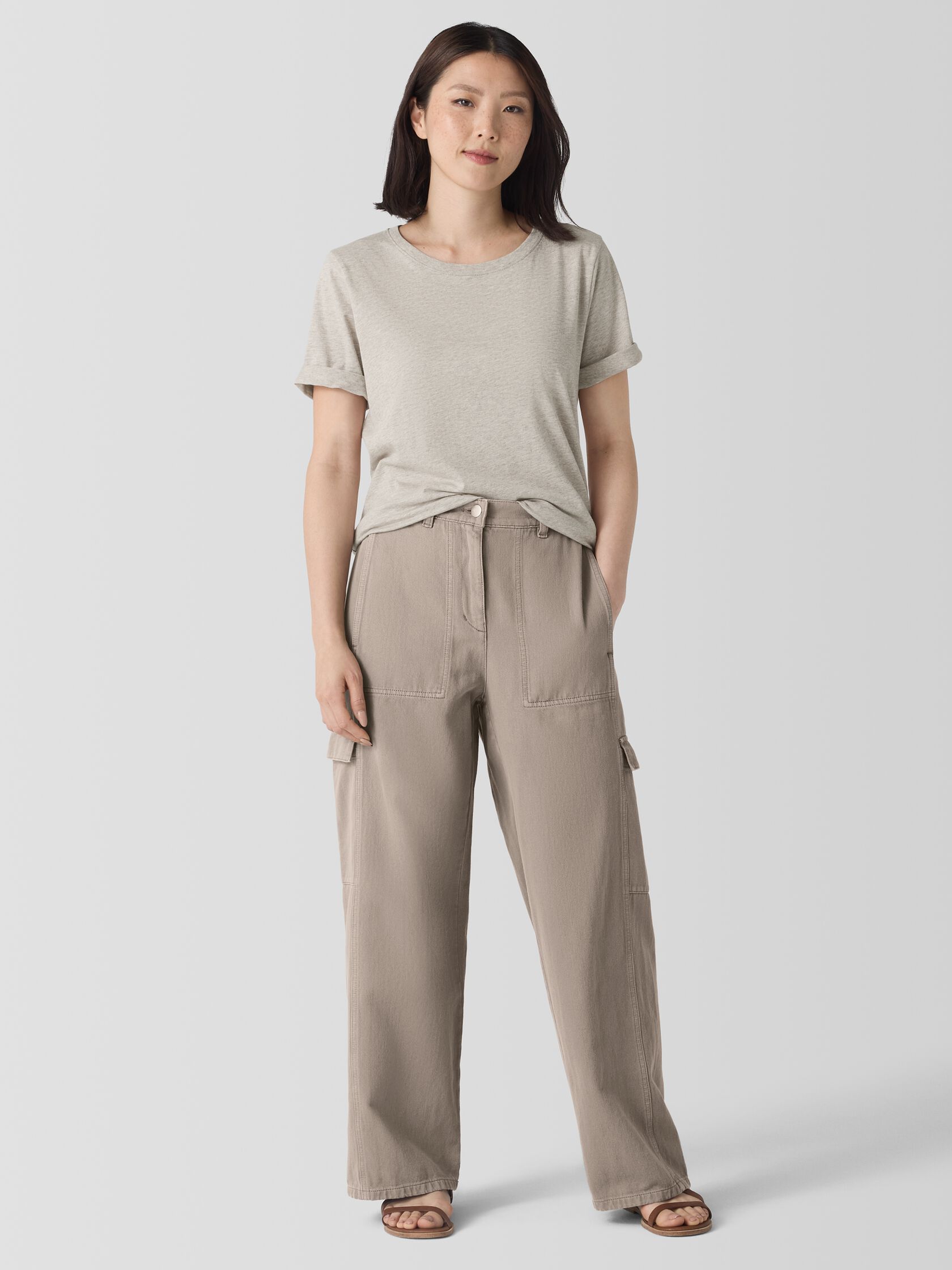 Garment-Dyed Utility Organic Cotton Cargo Pant