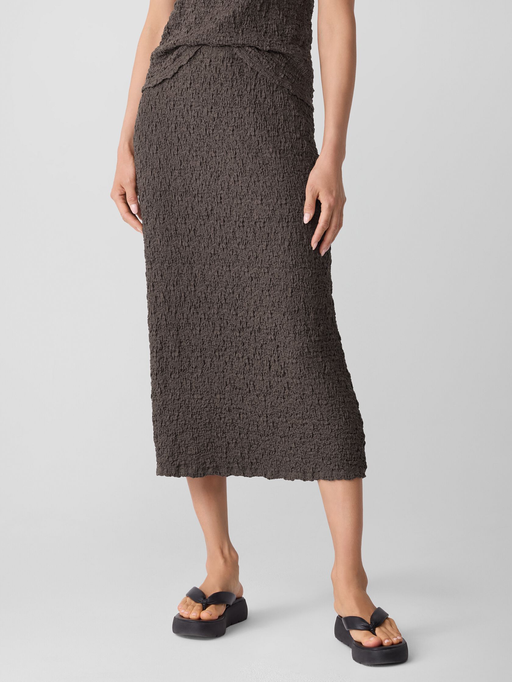 Bubble Jacquard Pencil Skirt