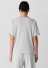 Mélange Organic Cotton Interlock Henley Sleep Top