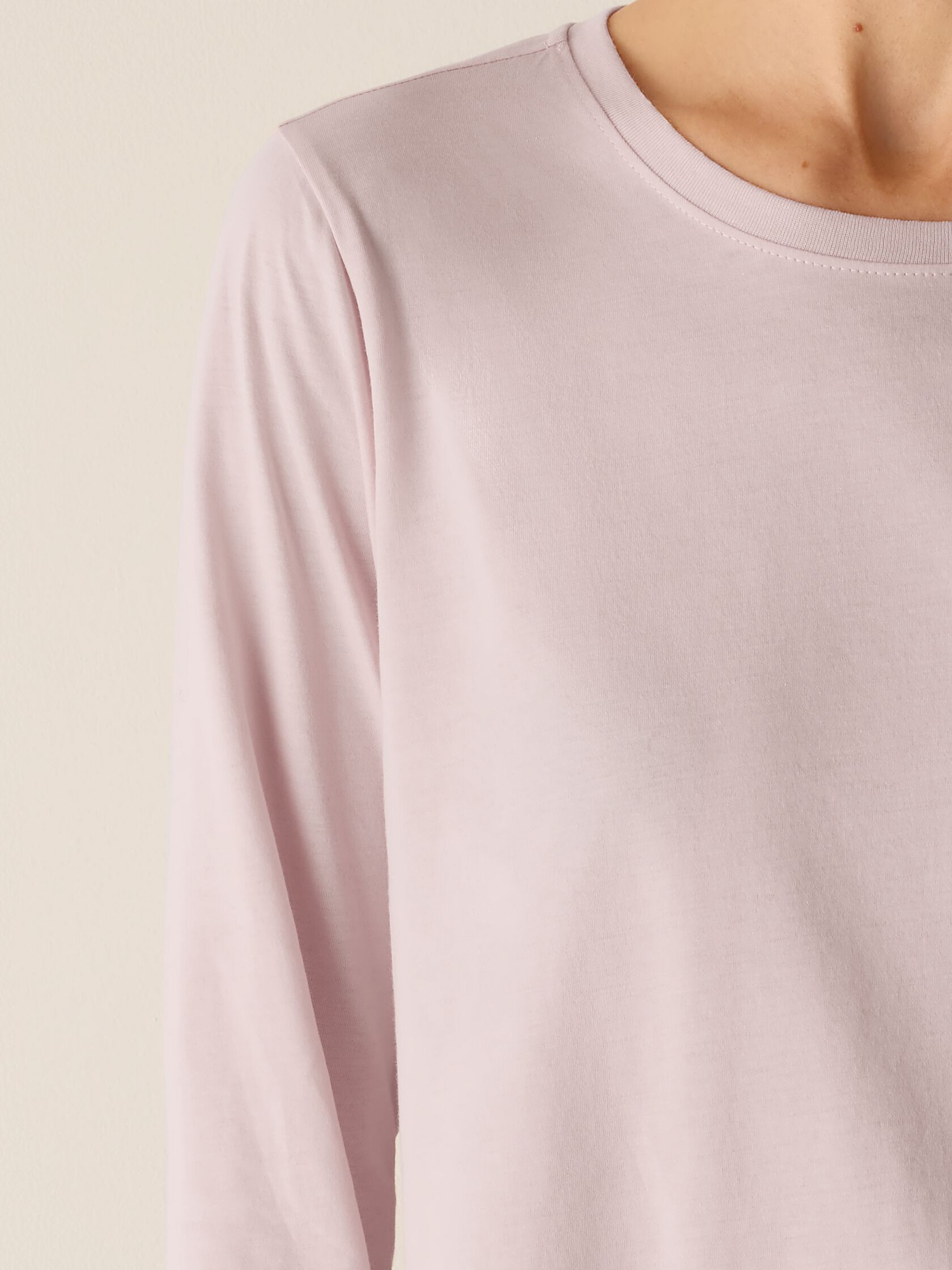 Organic Pima Cotton Jersey Long-Sleeve Tee