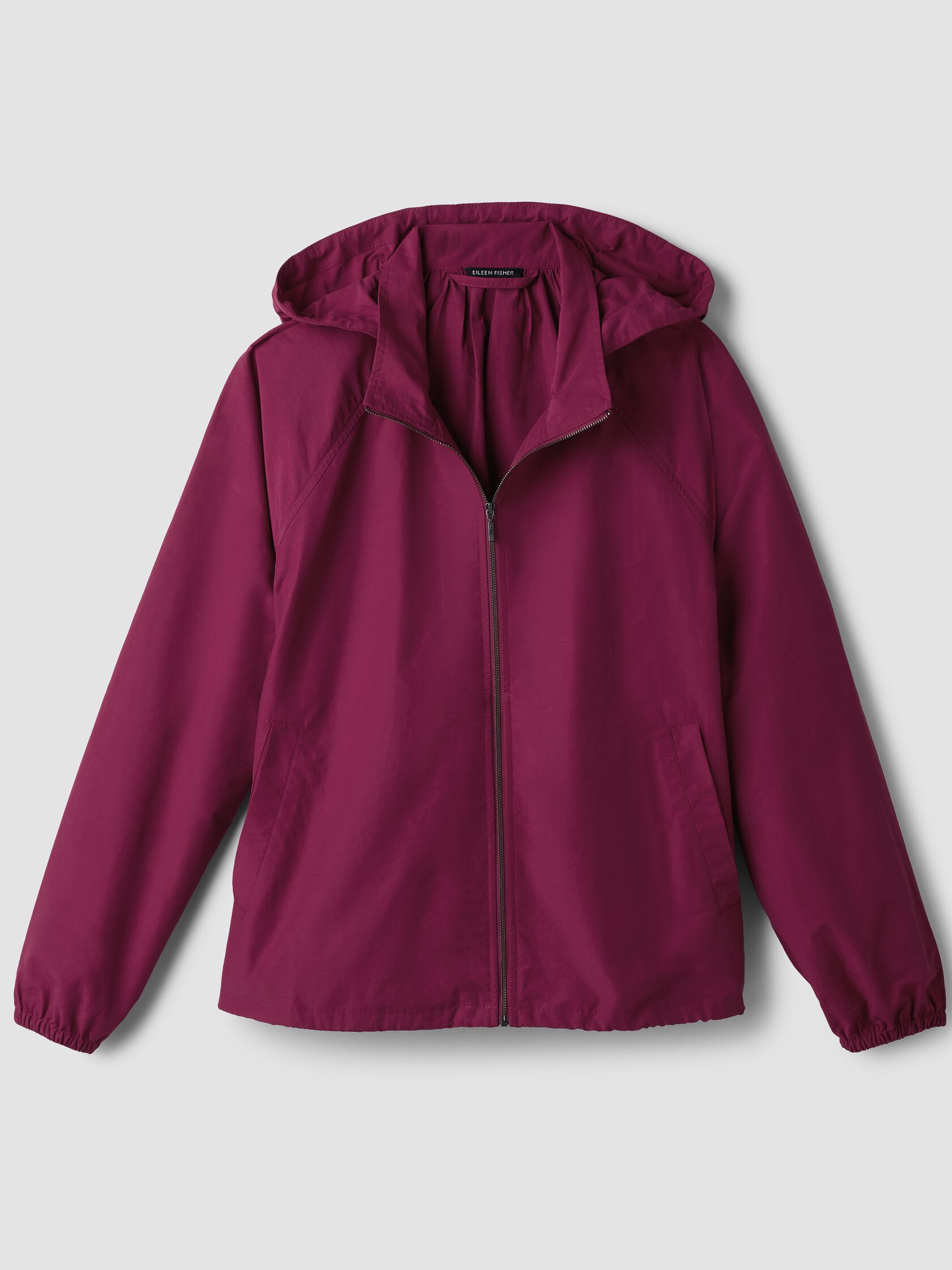Light Cotton Nylon Hooded Coat