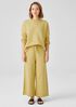 Organic Cotton French Terry Wide-Leg Pant