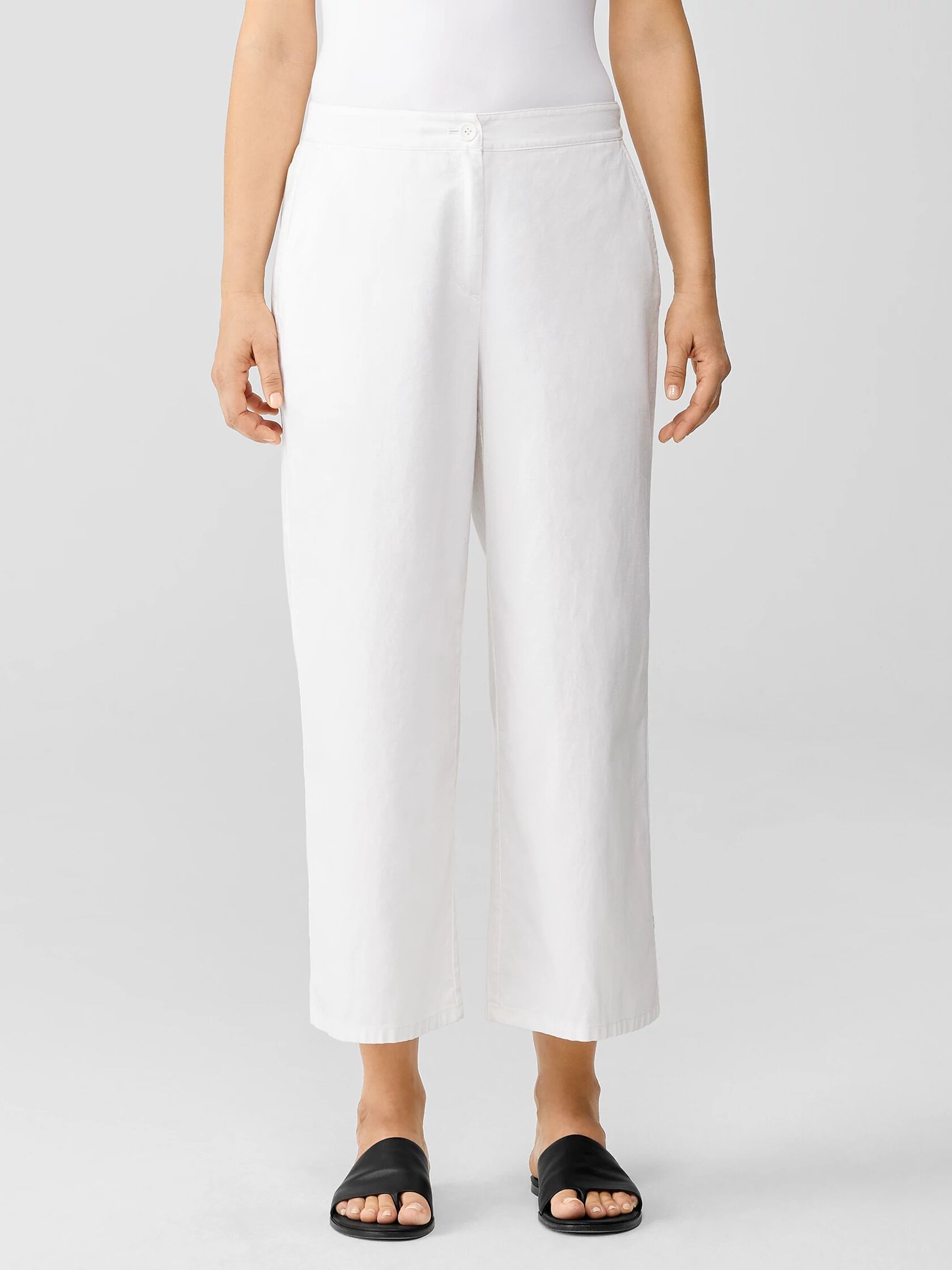 Organic Cotton Hemp Stretch Wide-Leg Pant