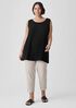 Washable Stretch Crepe Pant with Slits