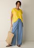 Organic Linen Jersey V-Neck Tee