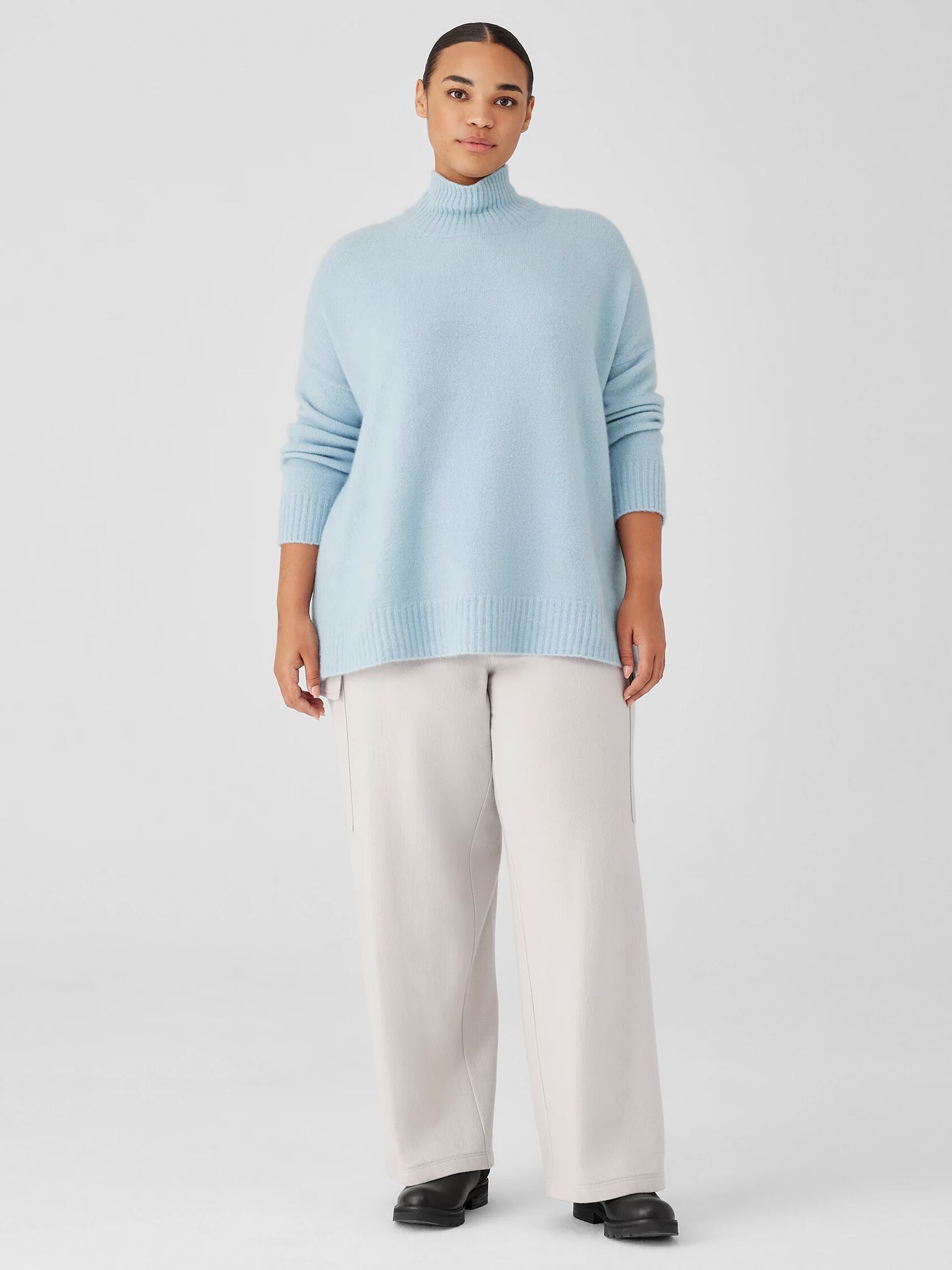 Cashmere Silk Bliss Turtleneck Box-Top