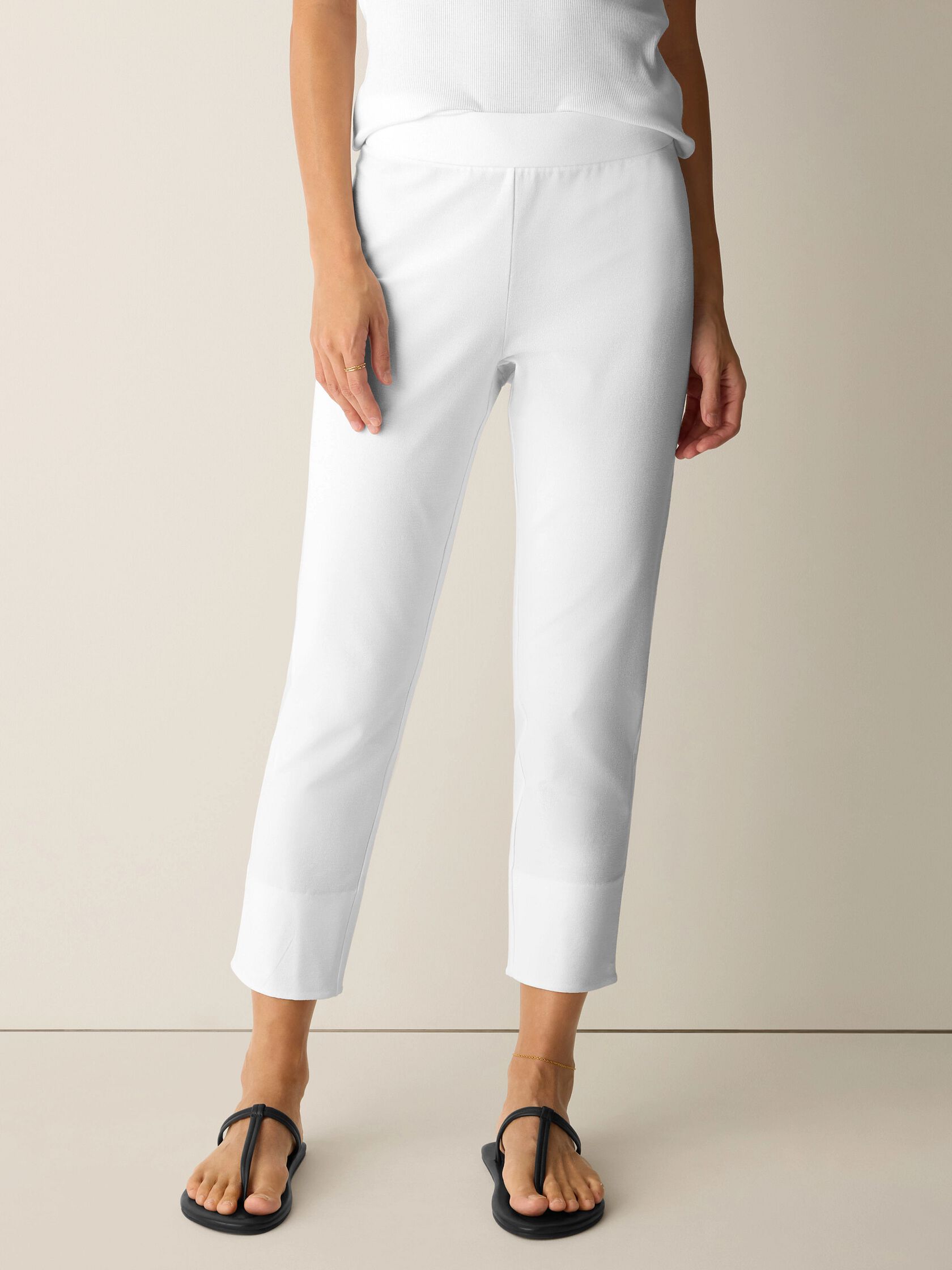 Washable Stretch Crepe Slim Pant