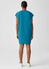 Pima Cotton Stretch Jersey V-Neck Dress