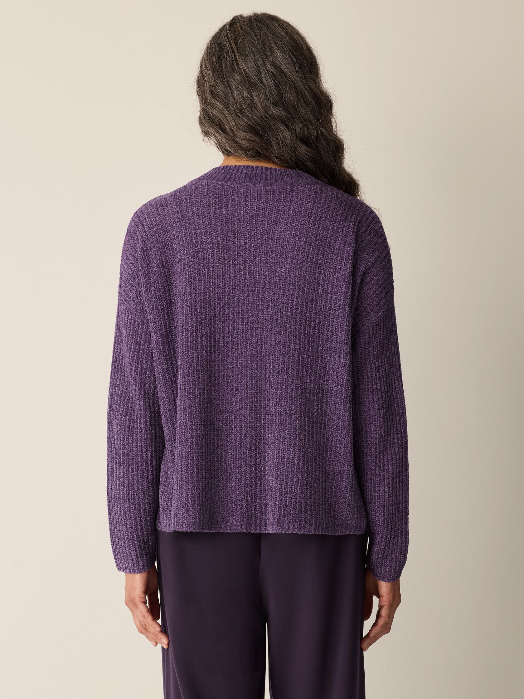 Chenille Blend V-Neck Top