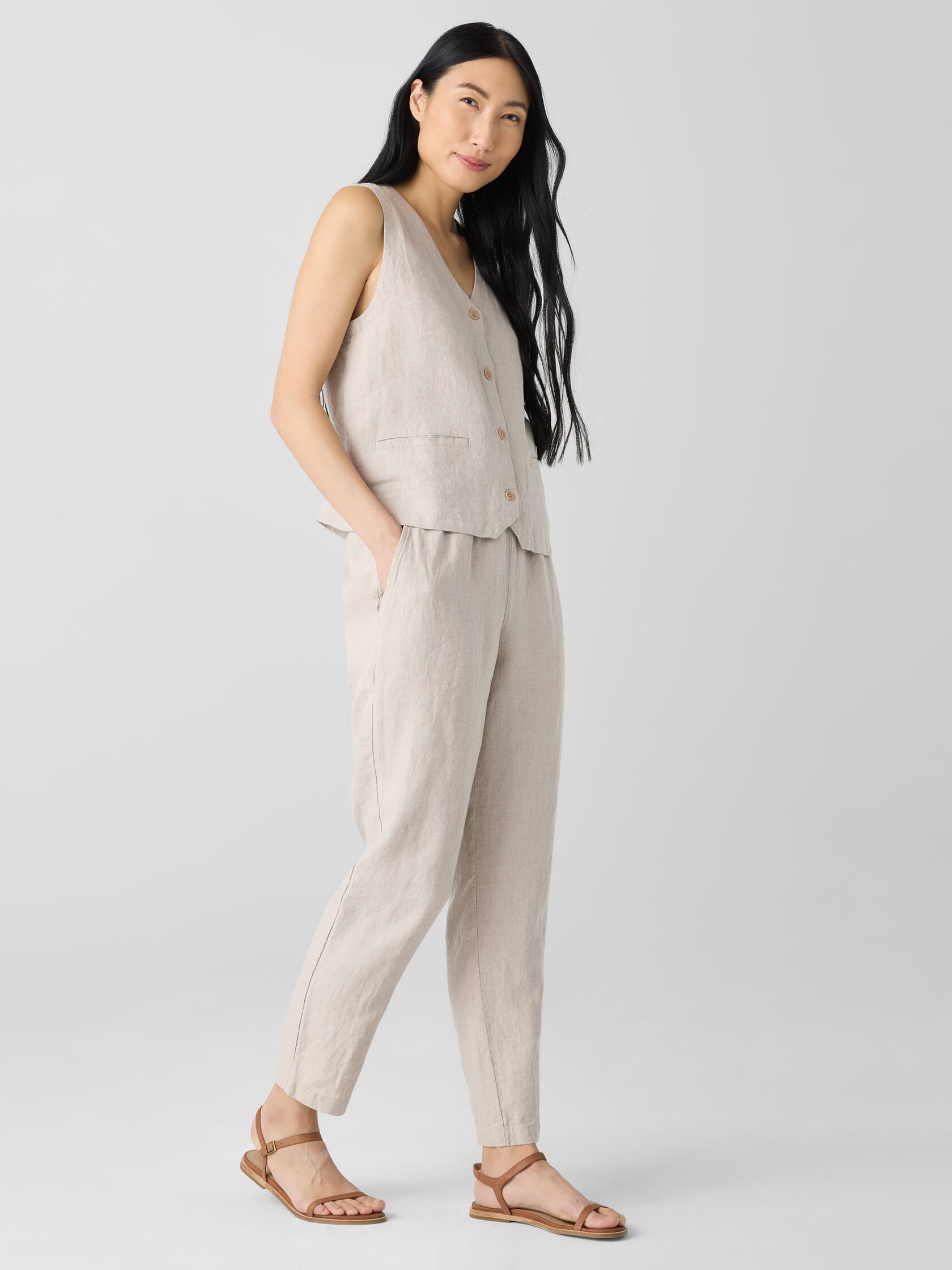 Organic Linen Vest