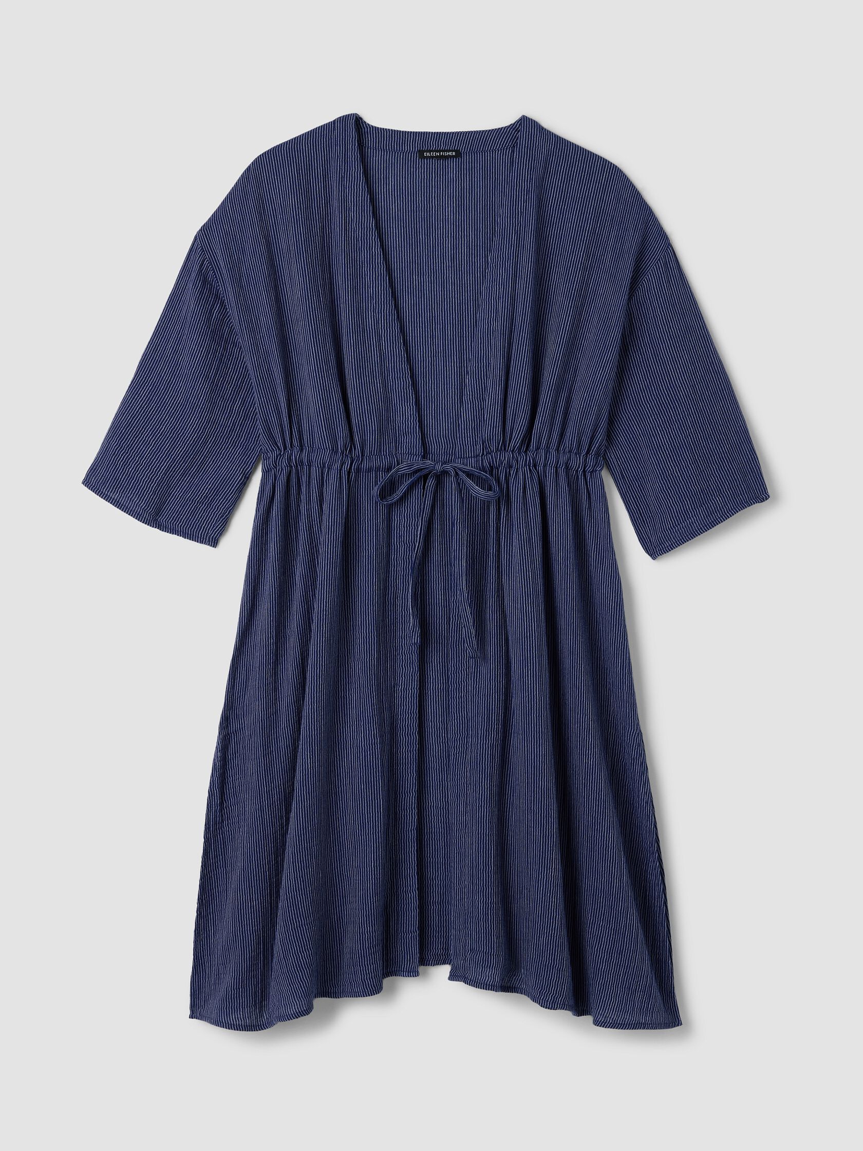 Striped Organic Cotton Gauze Caftan